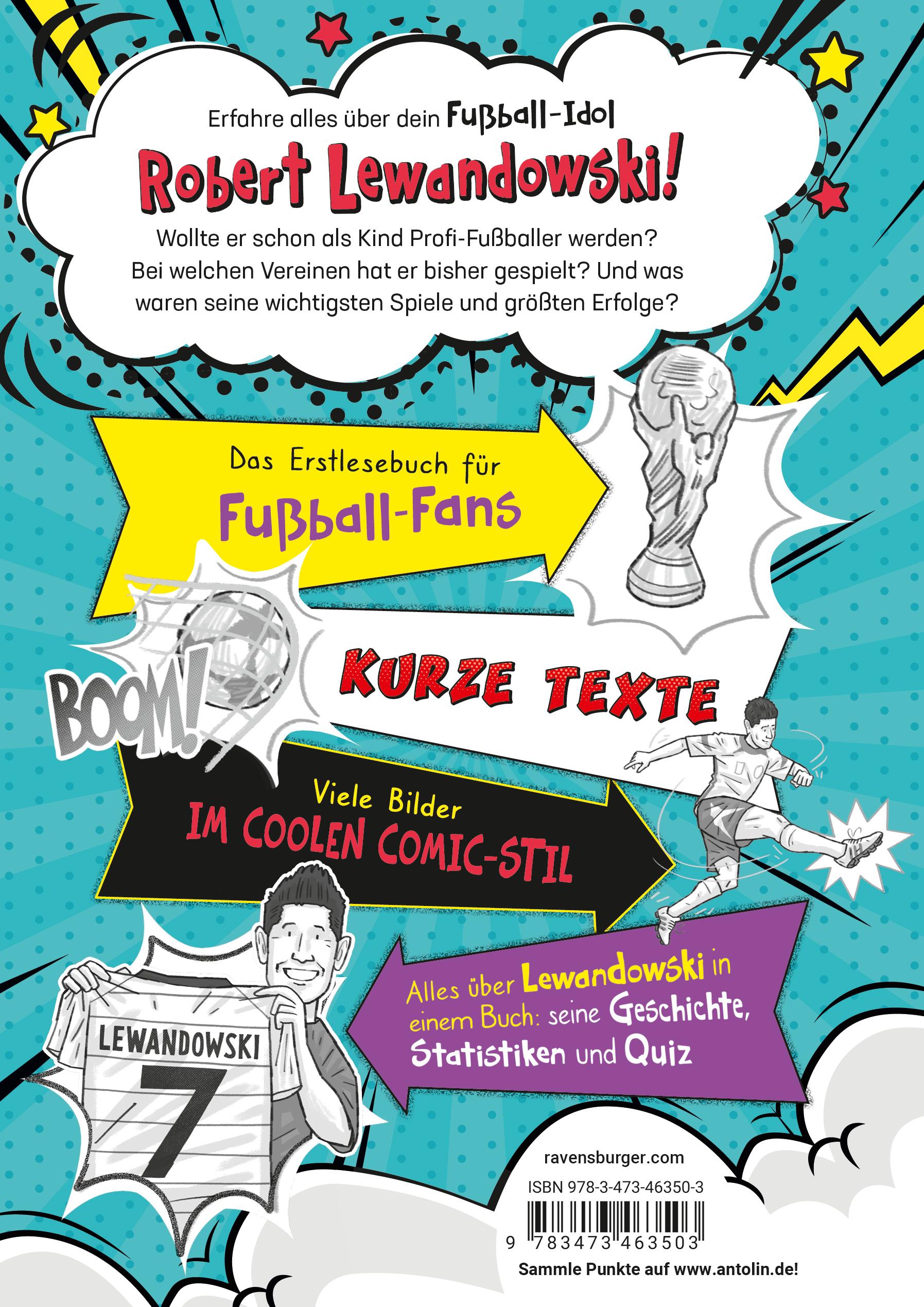 Rückseitencover Fußball-Stars - Alles über Lewandowski. Vom Fußball-Talent zum Megastar