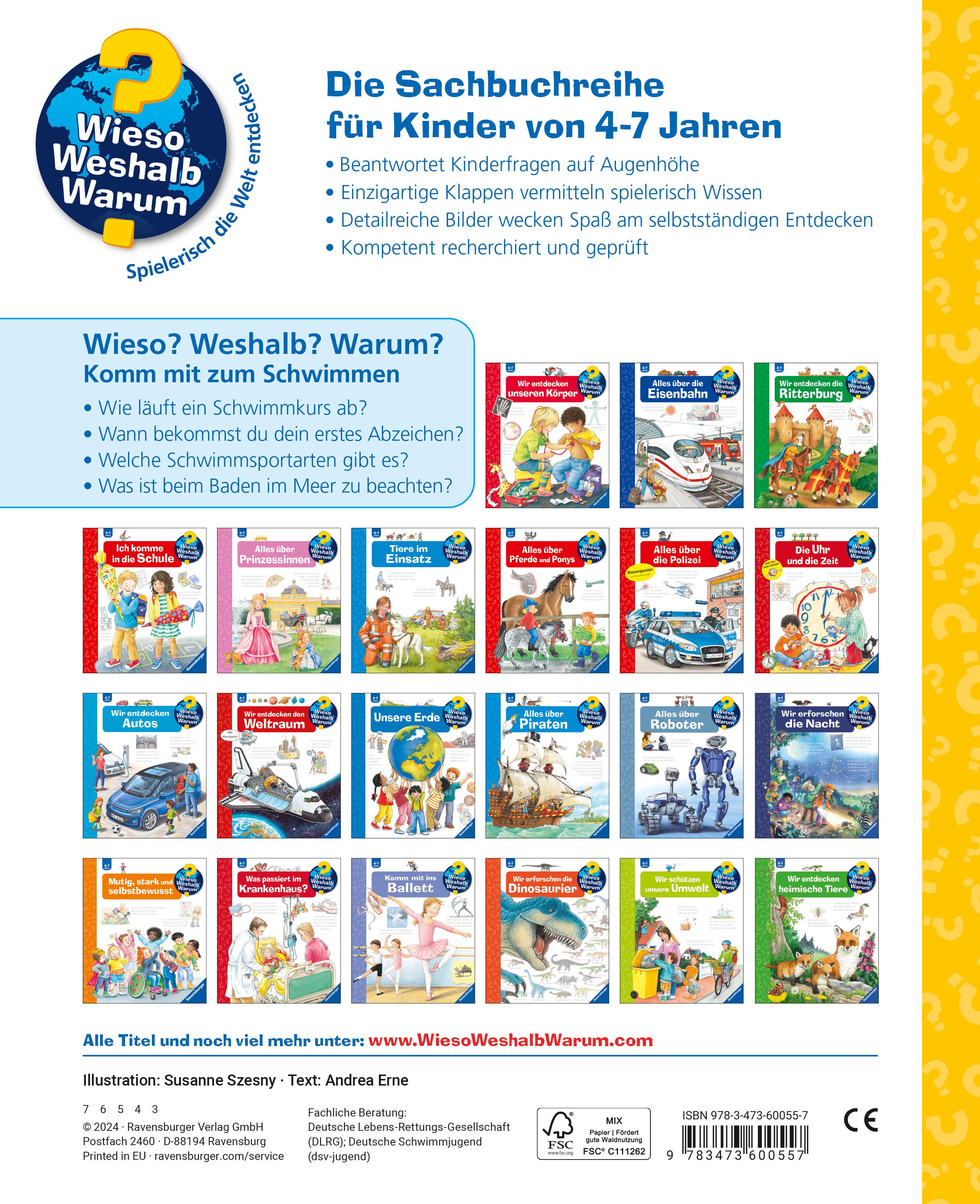 Rückseitencover Wieso? Weshalb? Warum? Band 26 - Komm mit zum Schwimmen