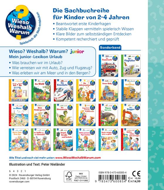 Beispielinhalt (Bild) Wieso? Weshalb? Warum? Sonderband - Mein junior-Lexikon: Urlaub