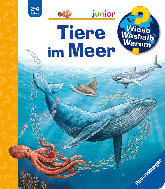 Vorderes Coverbild Wieso? Weshalb? Warum? junior, Band 57 - Tiere im Meer