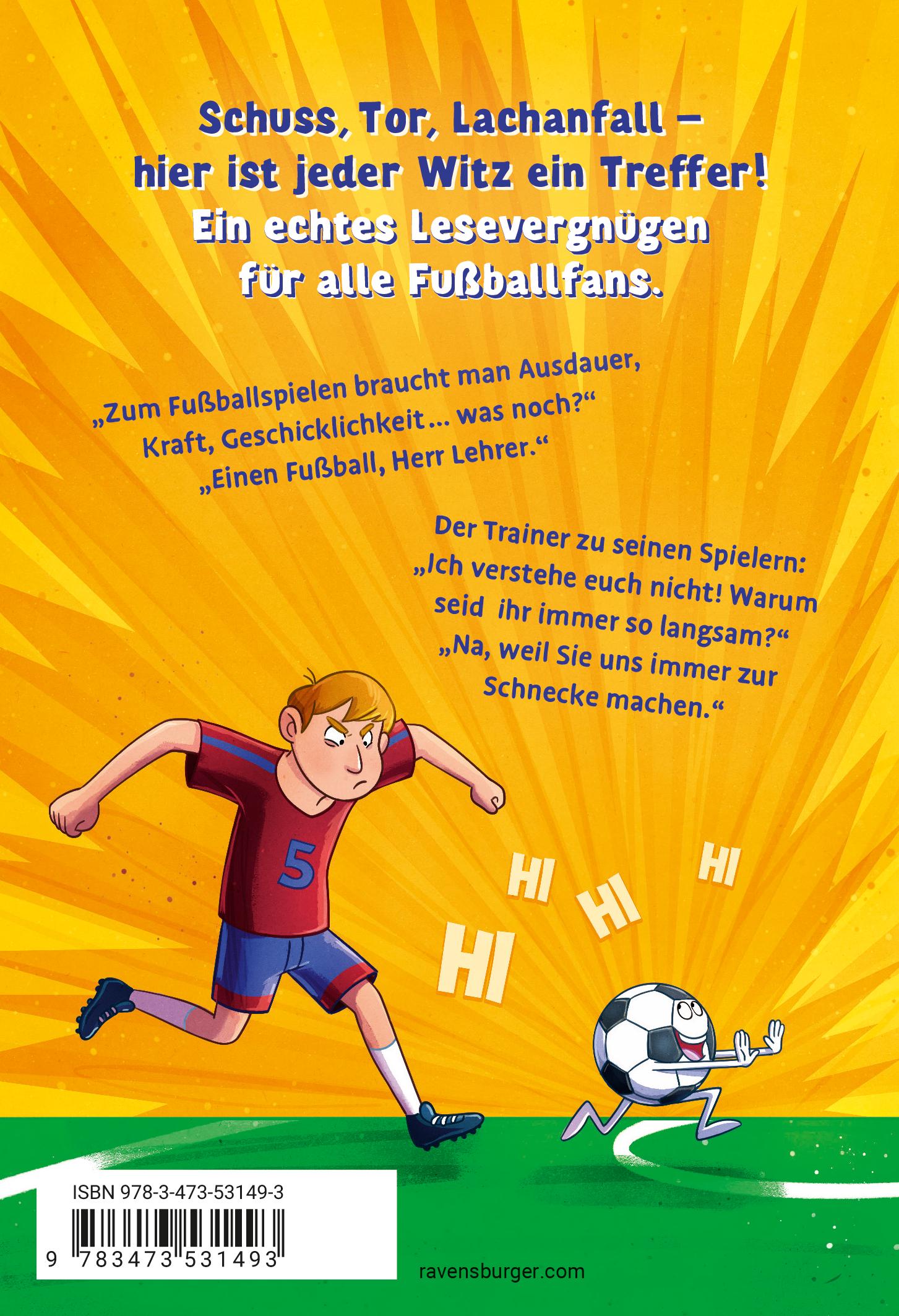 Rückseitencover Auf den Rasen, fertig, los! Die besten Fußballwitze