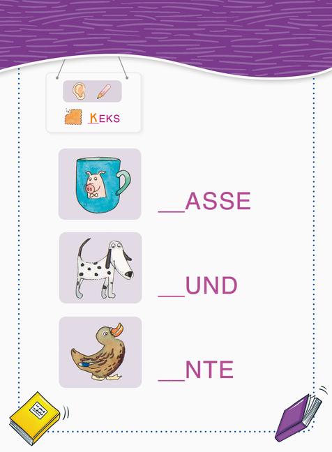 Beispielinhalt (Bild) Mein Block zum Schulanfang: Erstes Lesen