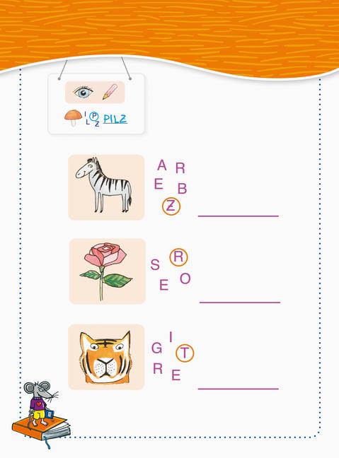 Beispielinhalt (Bild) Mein Block zum Schulanfang: Erstes Lesen