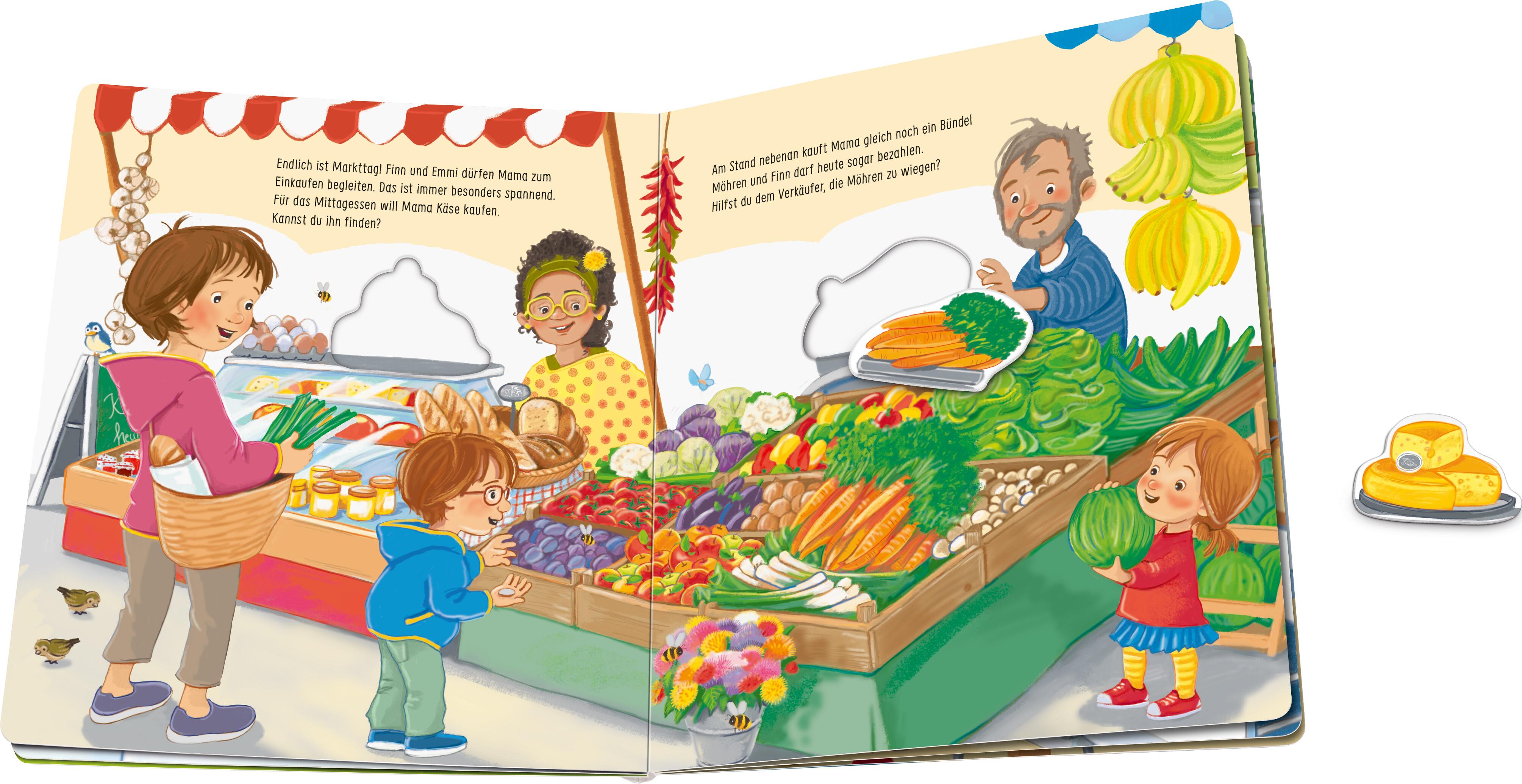 Beispielinhalt (Bild) Mein großes Puzzle-Spielbuch - Das essen wir heute