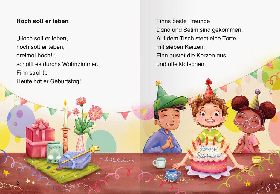 Beispielinhalt (Bild) Leserabe 1. Lesestufe - Ein fantastischer Geburtstag