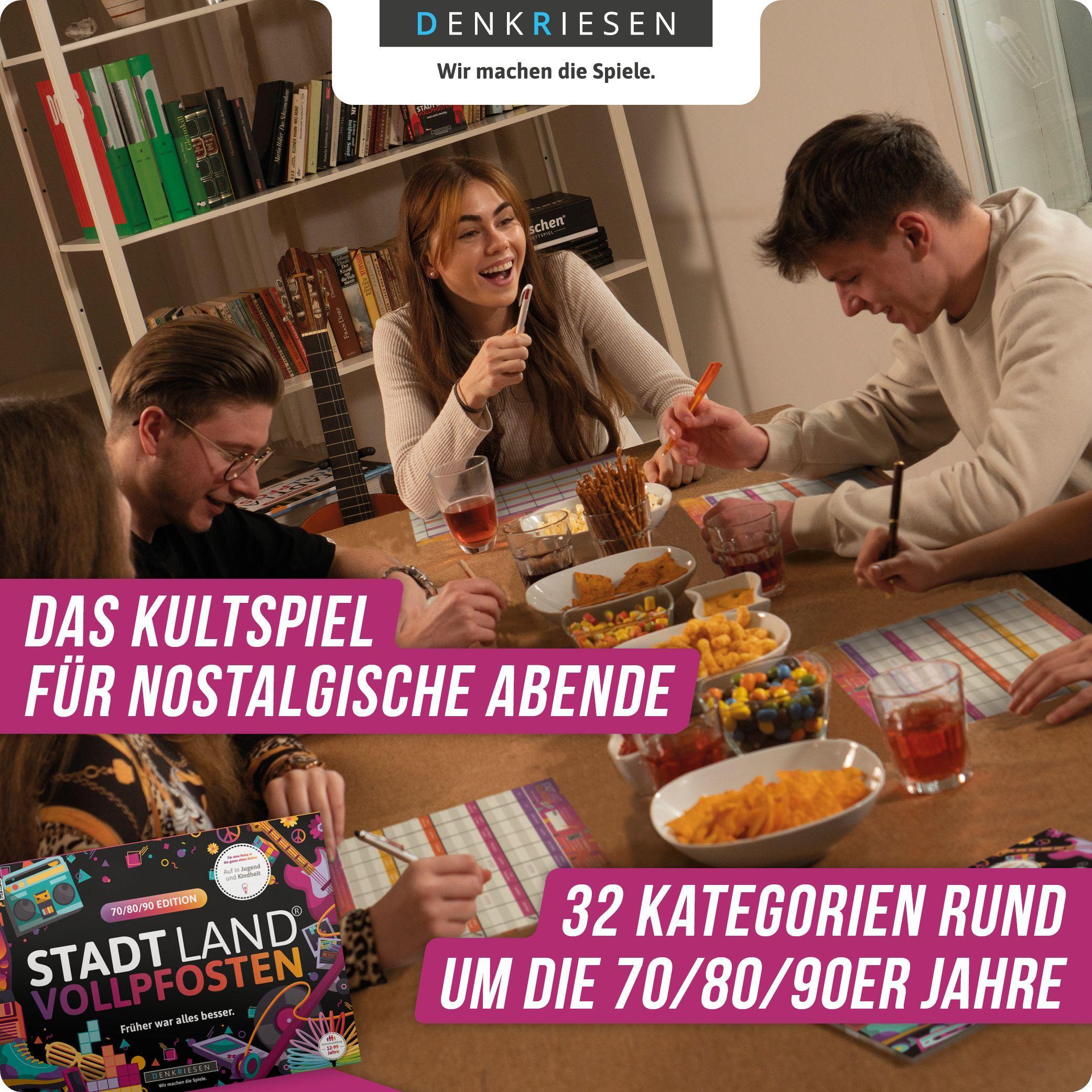 Beispielinhalt (Bild) DENKRIESEN - STADT LAND VOLLPFOSTEN® - 70/80/90 EDITION - "Früher war alles besser." - A4