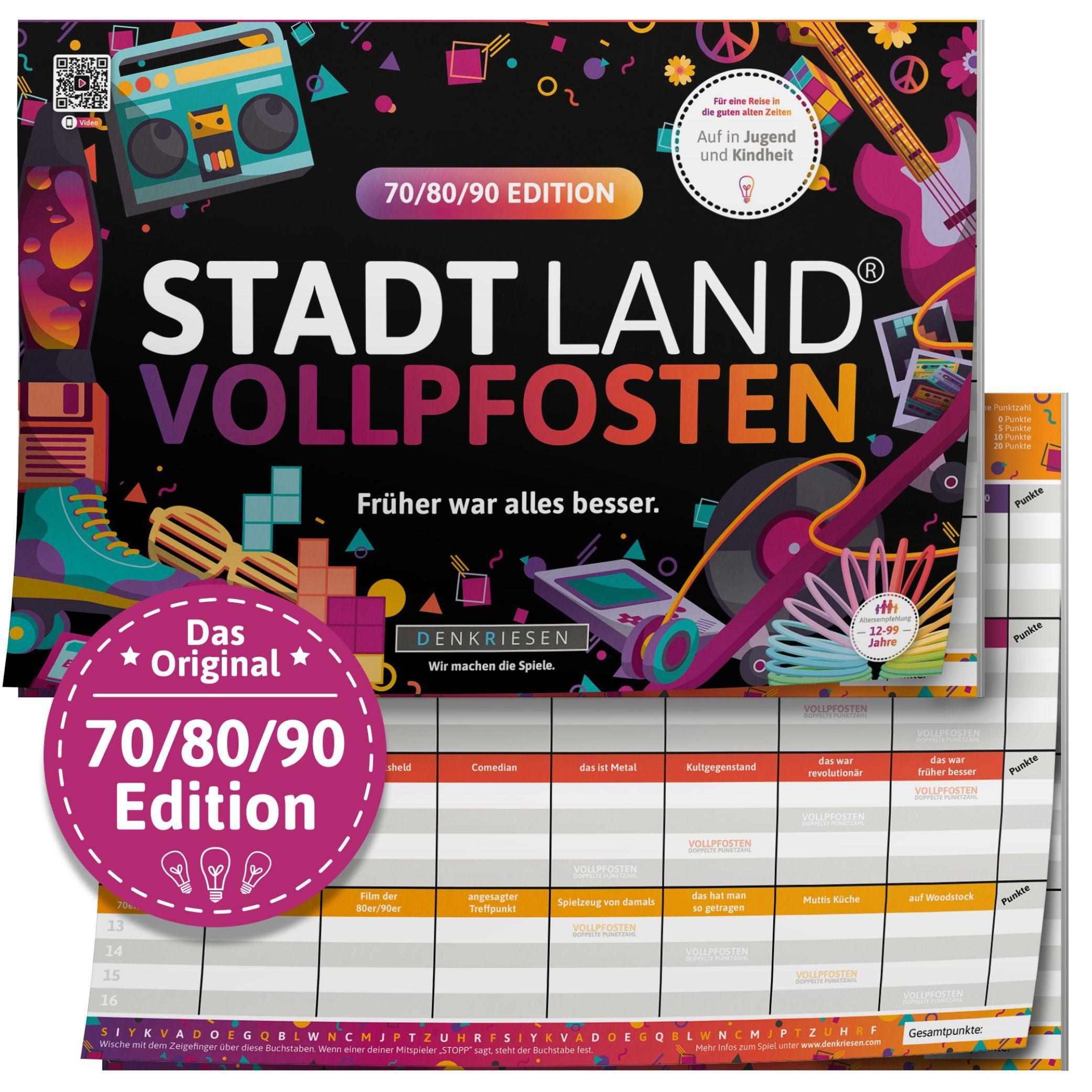 Vorderes Coverbild DENKRIESEN - STADT LAND VOLLPFOSTEN® - 70/80/90 EDITION - "Früher war alles besser." - A4
