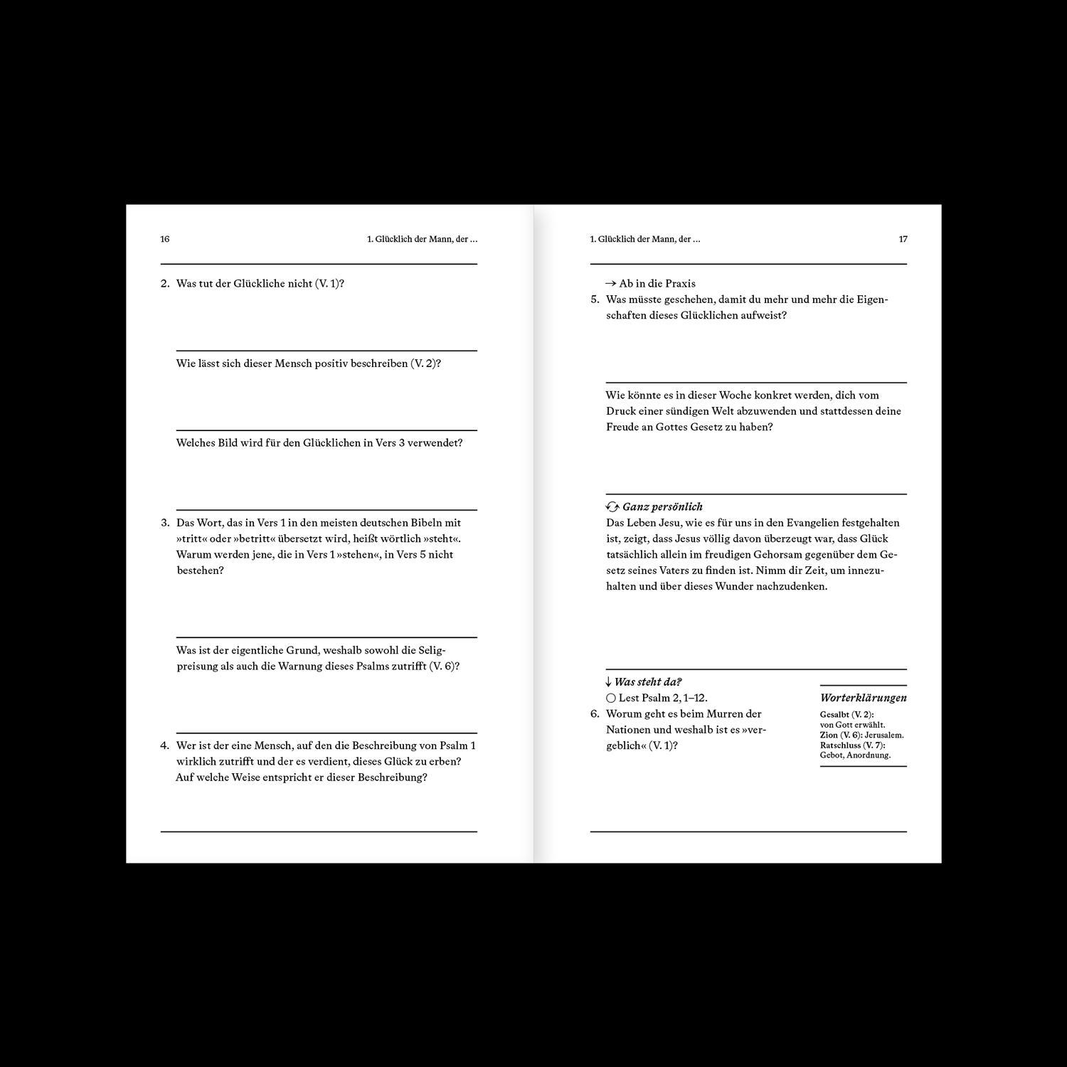 Beispielinhalt (Bild) Psalmen | Arbeitsheft (Die Bibel erklärt)