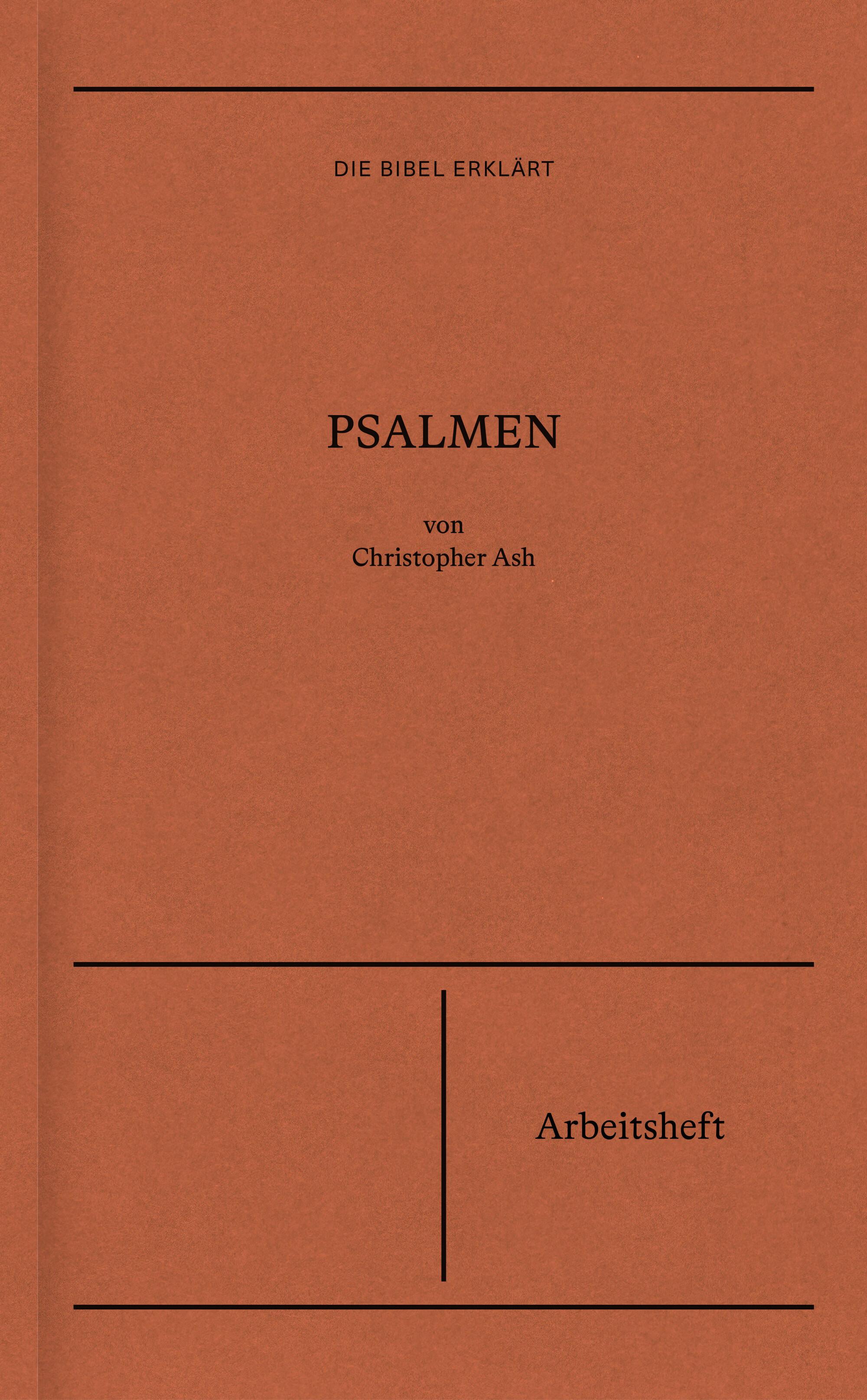 Vorderes Coverbild Psalmen | Arbeitsheft (Die Bibel erklärt)
