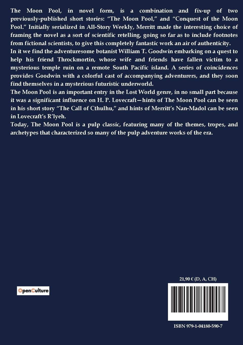 Rückseitencover The Moon Pool