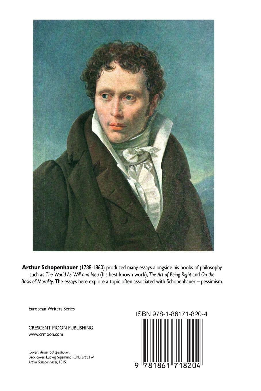 Rückseitencover STUDIES IN PESSIMISM