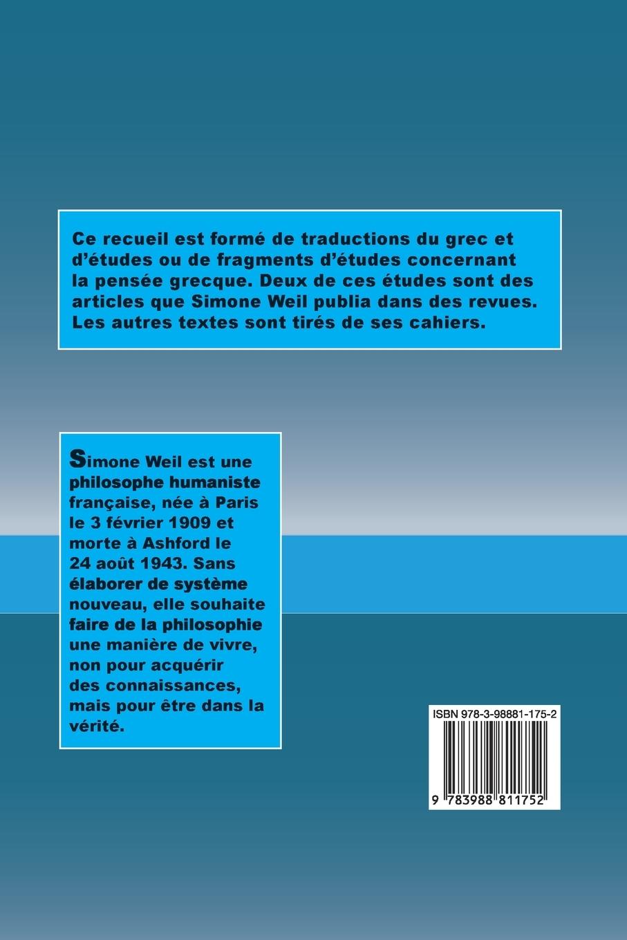 Rückseitencover La Source grecque