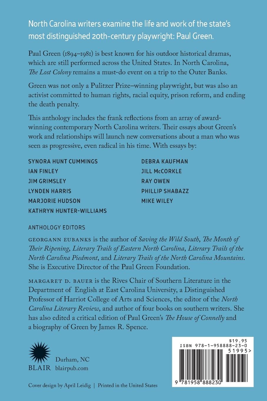 Rückseitencover Paul Green