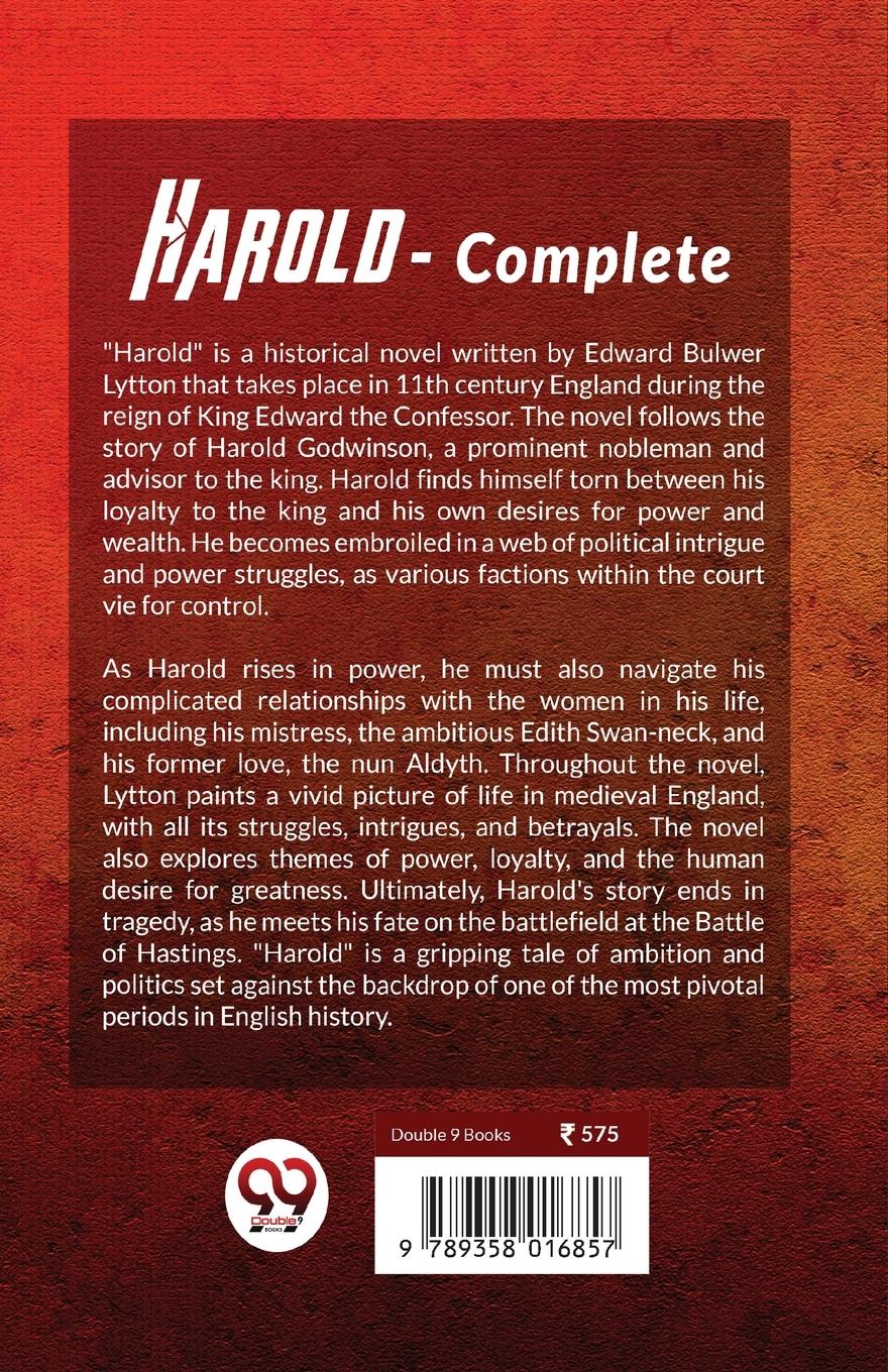 Rückseitencover Harold The Last Of The Saxon Kings, Complete