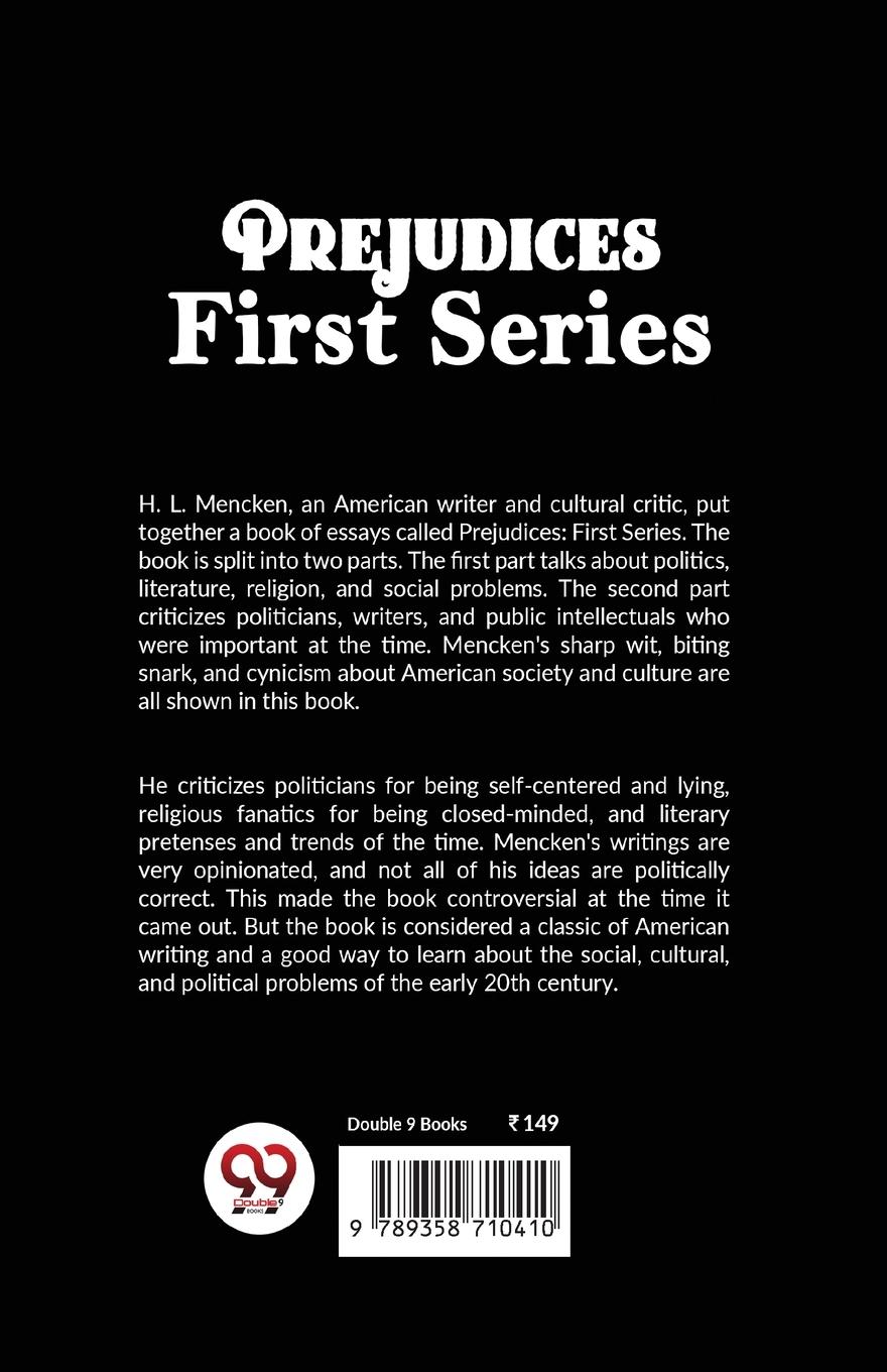 Rückseitencover Prejudices First Series