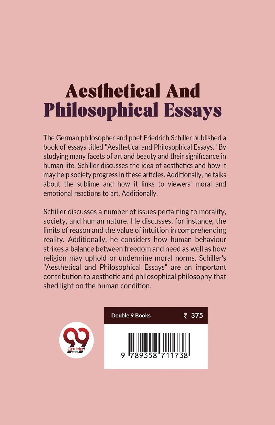 Rückseitencover Aesthetical And Philosophical Essays