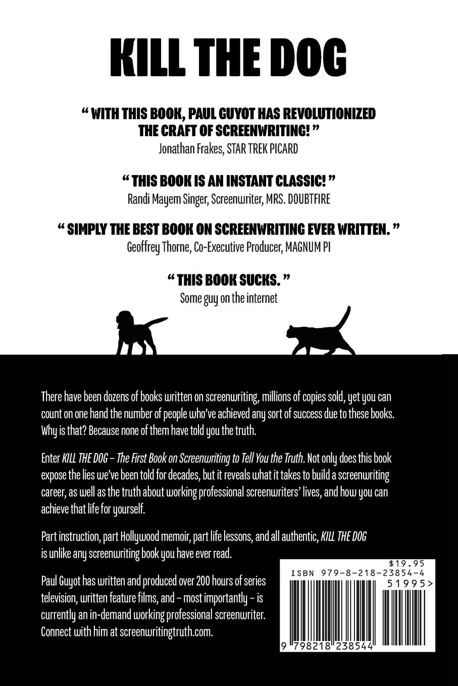 Rückseitencover KILL THE DOG