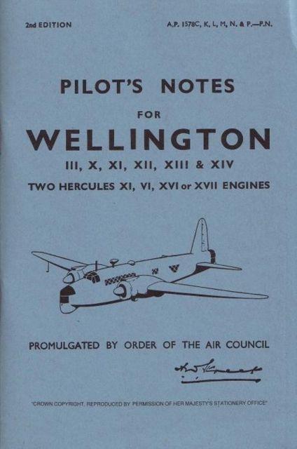 Vorderes Coverbild Wellington III, X, XI, XII, XIII & XIV Pilot's Notes