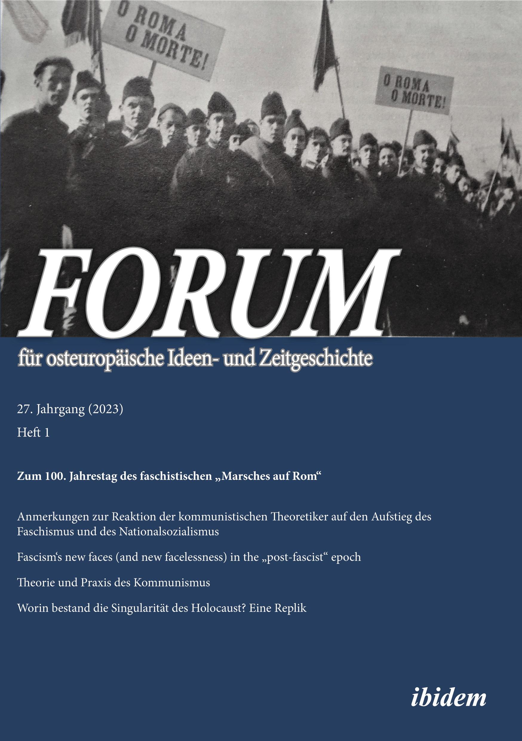 Vorderes Coverbild Forum für osteuropäische Ideen- und Zeitgeschichte