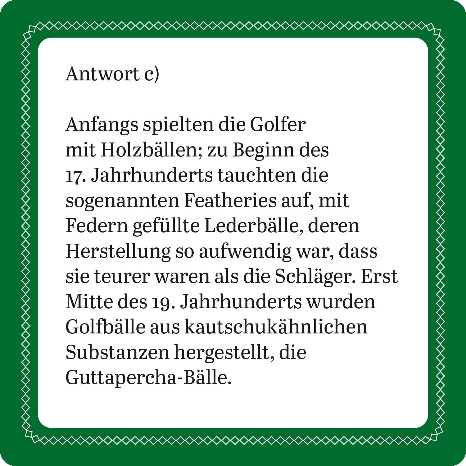 Beispielinhalt (Bild) Das Golf-Quiz (Neuauflage)
