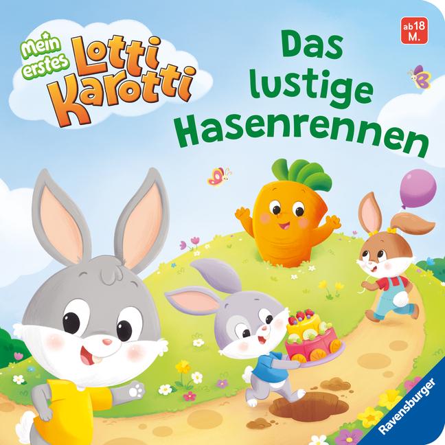 Vorderes Coverbild Mein erstes Lotti Karott: Das lustige Hasenrennen - ein Buch für kleine Fans des Kinderspiel-Klassikers Lotti Karotti