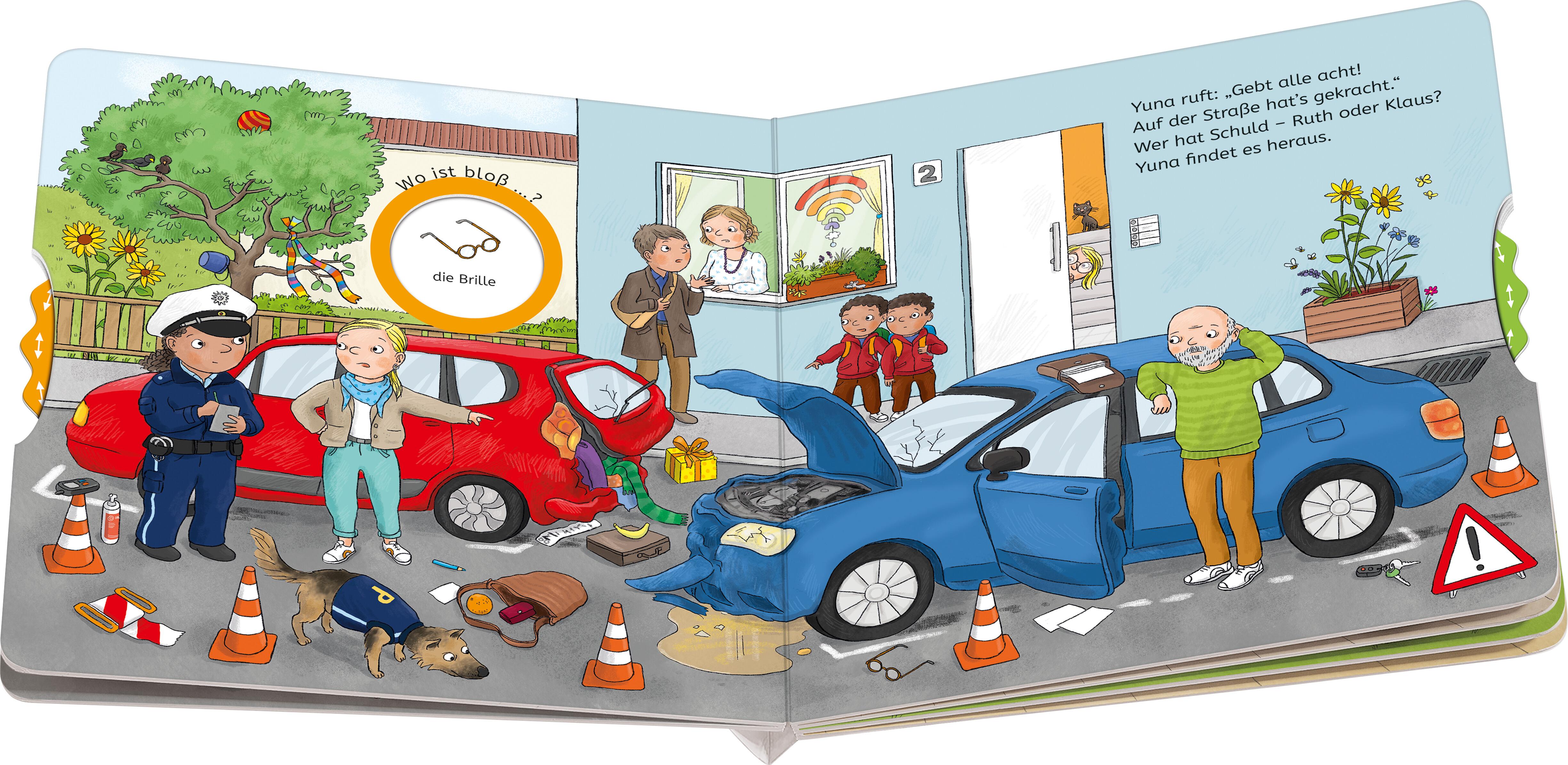 Beispielinhalt (Bild) Wo ist bloß ...? Mein Polizei-Buch zum Sachen suchen