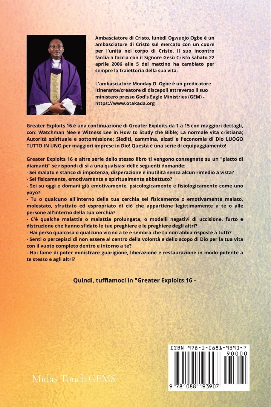 Rückseitencover Grandi imprese - 16 Con Watchman Nee e Witness Lee in How to Study the Bible;La normale..