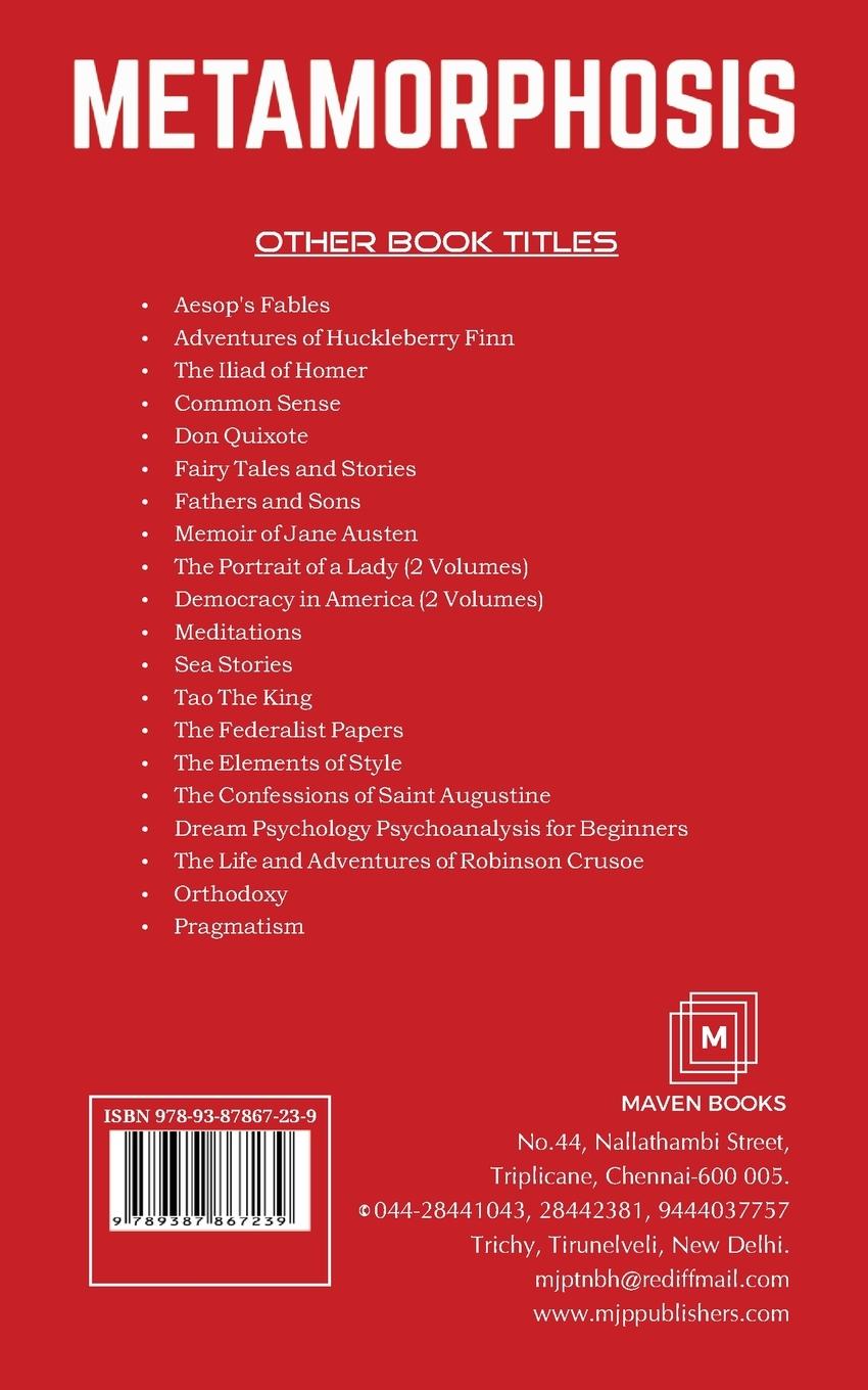 Rückseitencover Metamorphosis