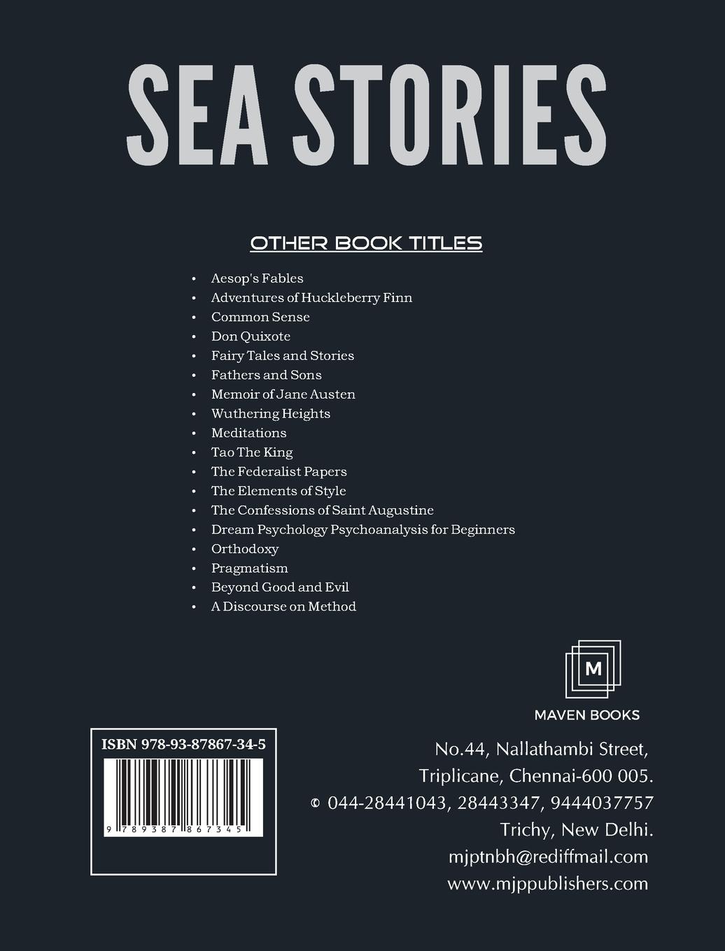 Rückseitencover Sea Stories