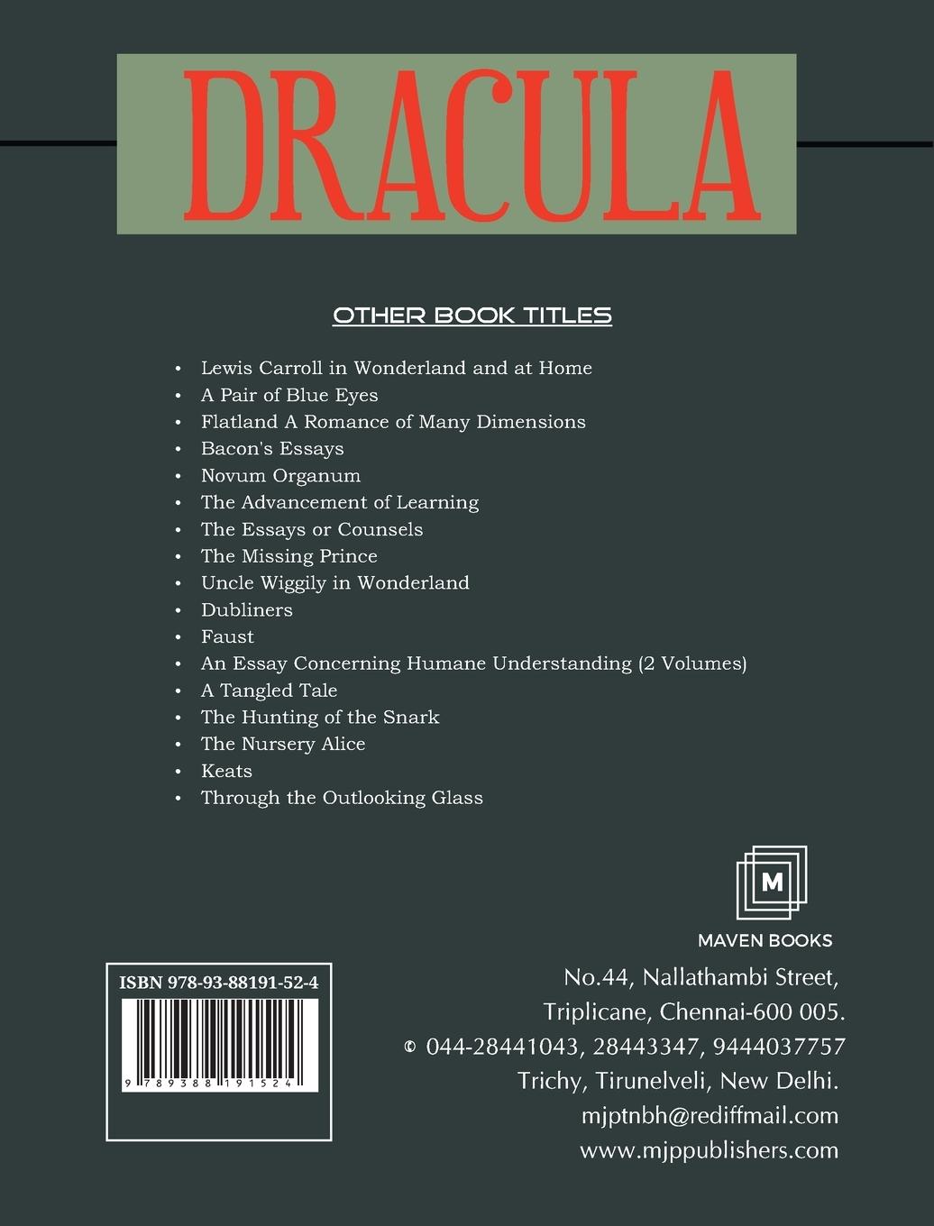 Rückseitencover Dracula