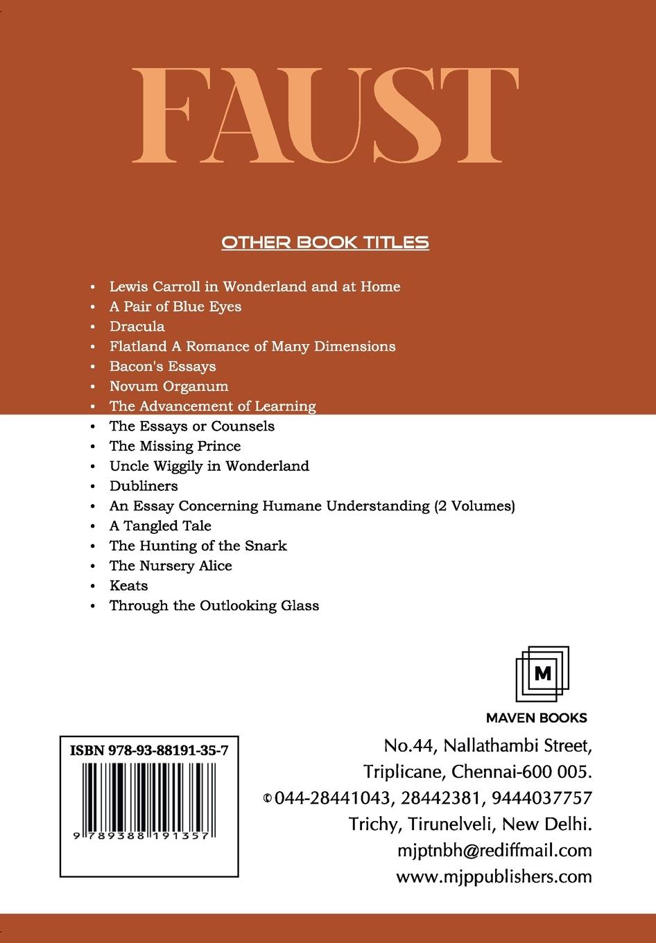 Rückseitencover FAUST