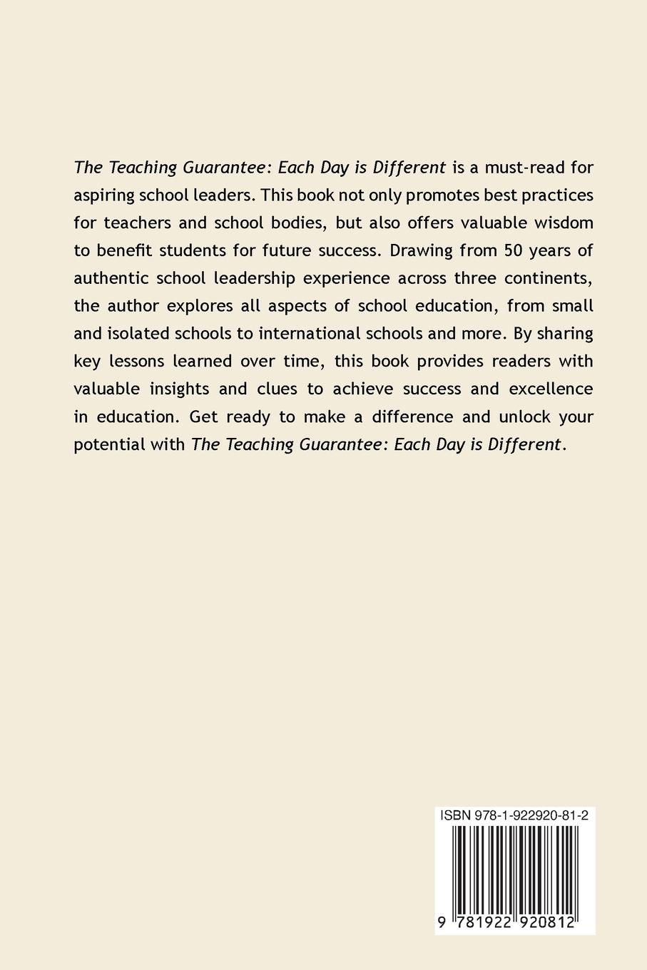 Rückseitencover The Teaching Guarantee