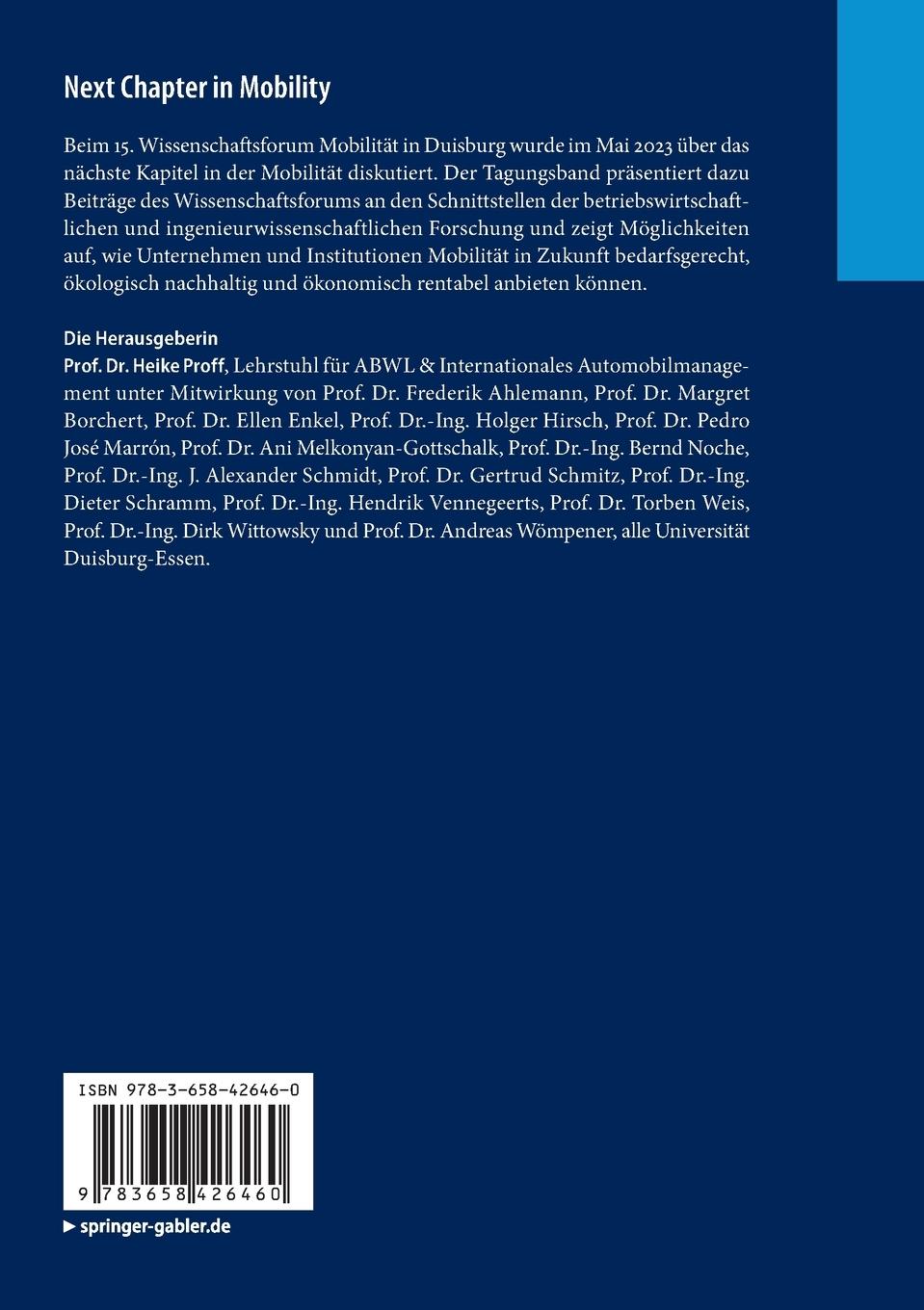 Rückseitencover Next Chapter in Mobility