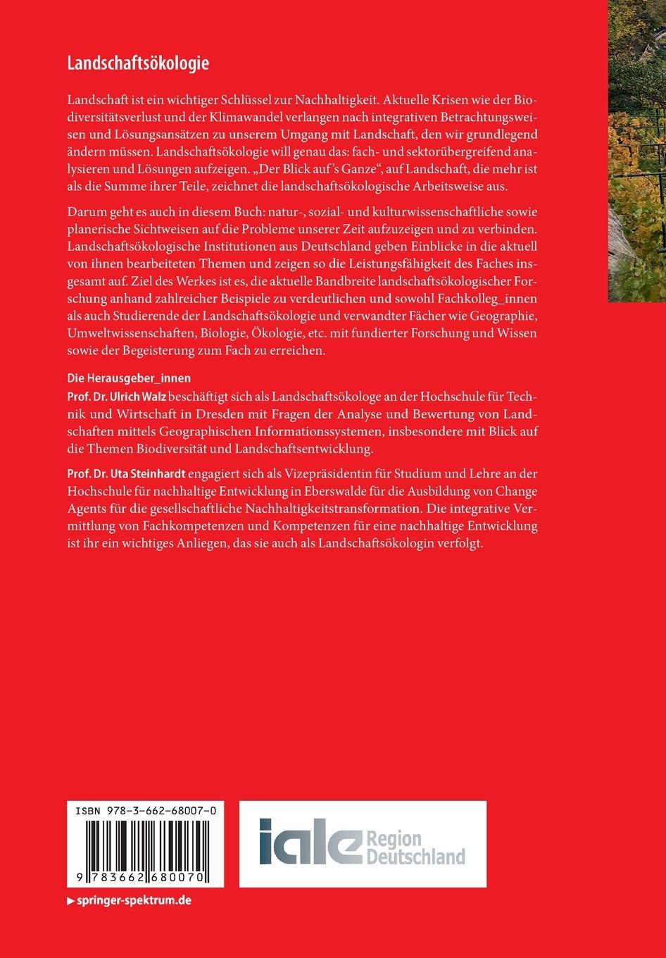 Rückseitencover Landschaftsökologie