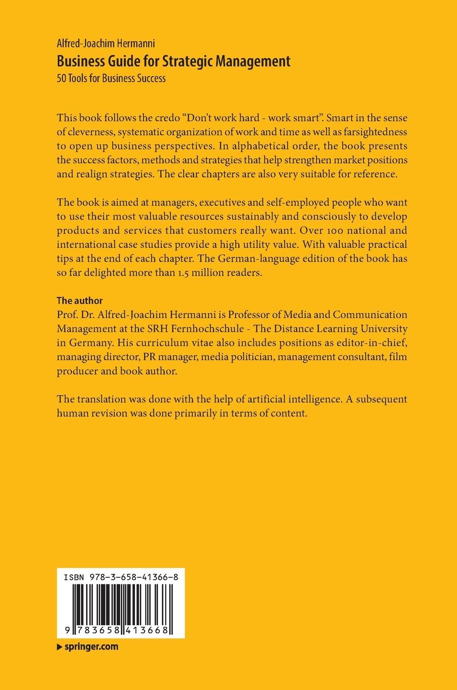 Rückseitencover Business Guide for Strategic Management