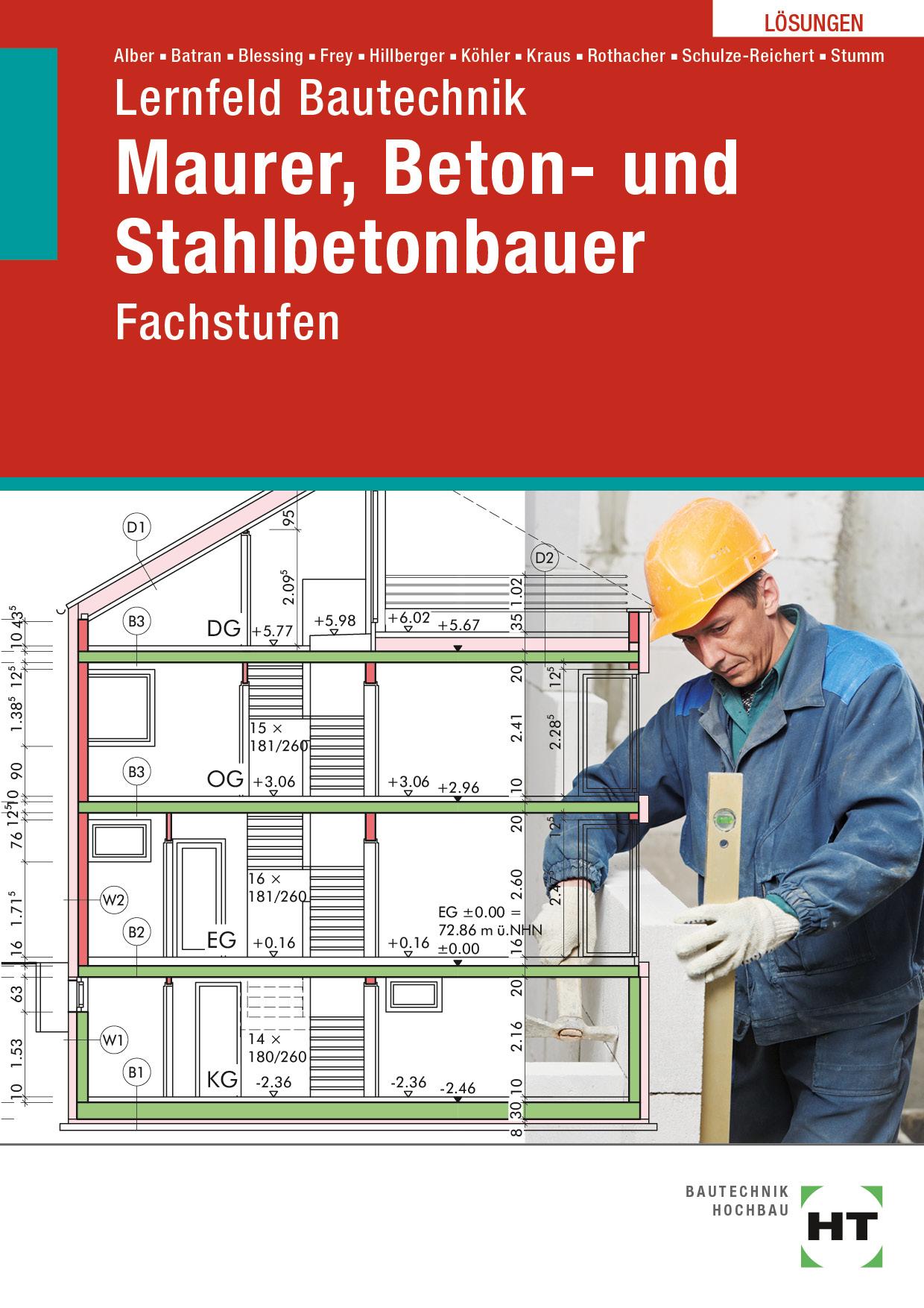 Vorderes Coverbild Lösungen Lernfeld Bautechnik