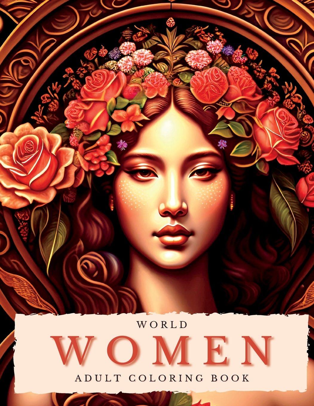 Vorderes Coverbild World Women Coloring Book For Adults
