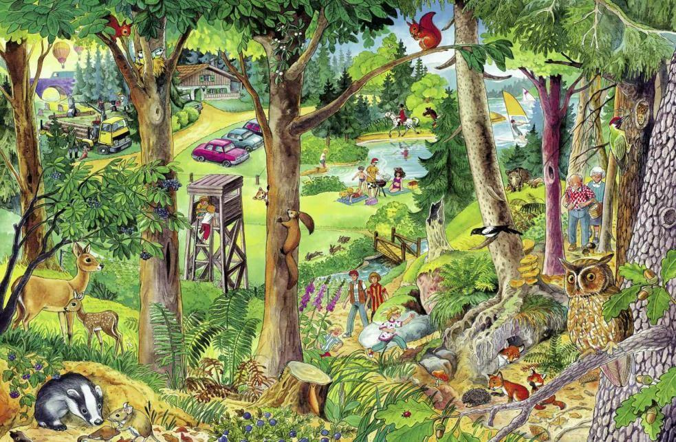 Beispielinhalt (Bild) Mein großes Wimmelbuch | Für Kinder ab 2 Jahren