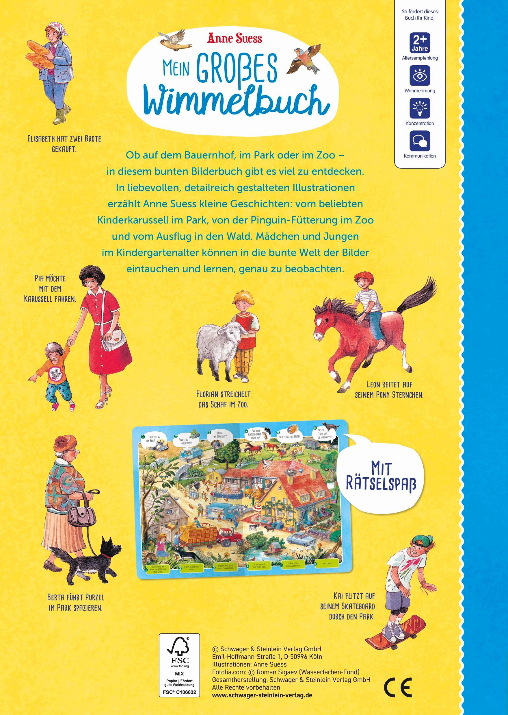 Rückseitencover Mein großes Wimmelbuch | Für Kinder ab 2 Jahren