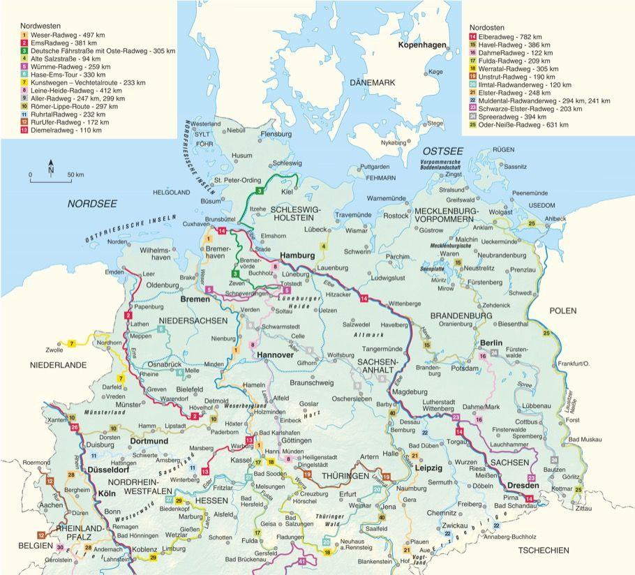 Beispielinhalt (Bild) Deutschlands schönste Flussradwege