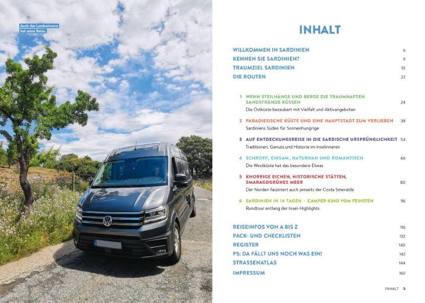 Beispielinhalt (Bild) Sardinien mit dem Wohnmobil Die schönsten Routen von Sassari bis Cagliari