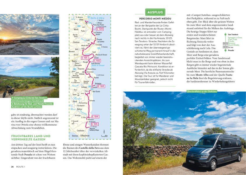 Beispielinhalt (Bild) Sardinien mit dem Wohnmobil Die schönsten Routen von Sassari bis Cagliari