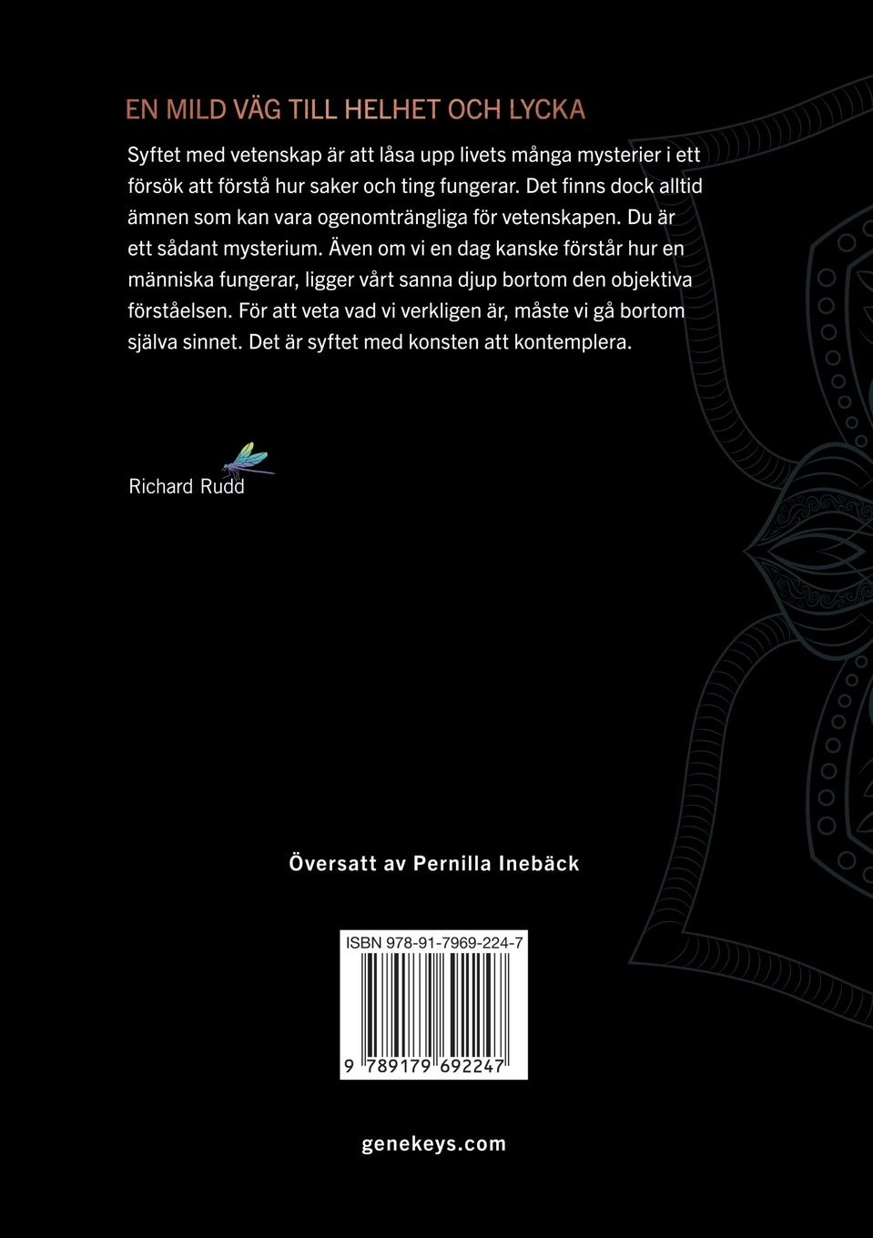 Rückseitencover Konsten att kontemplera