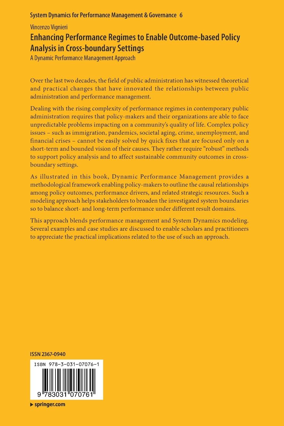 Rückseitencover Enhancing Performance Regimes to Enable Outcome-based Policy Analysis in Cross-boundary Settings