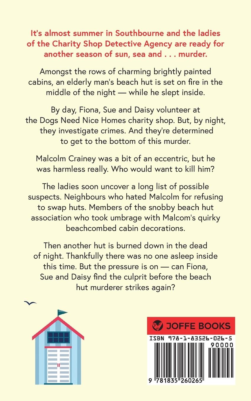 Rückseitencover THE BEACH HUT MURDERS an absolutely gripping cozy mystery filled with twists and turns