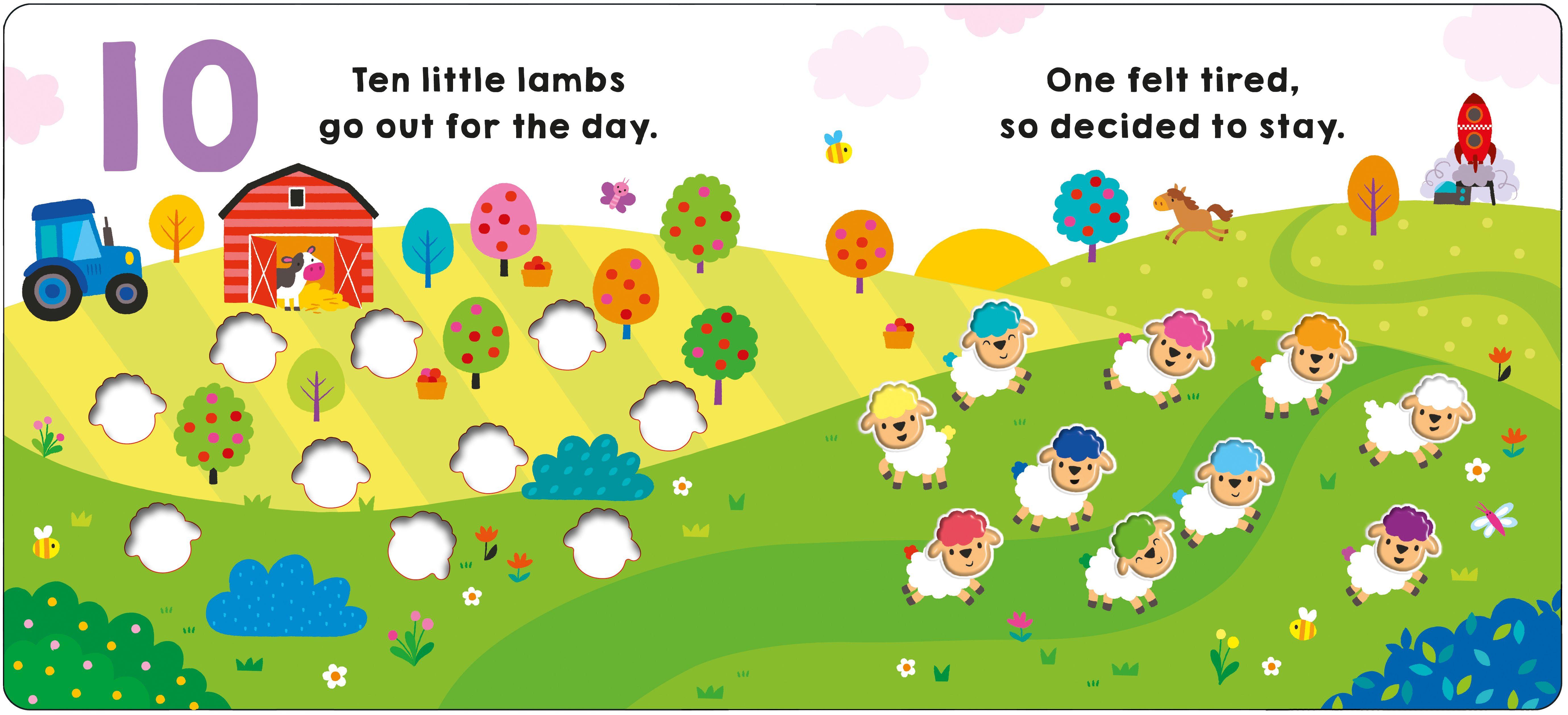 Beispielinhalt (Bild) Ten Little Lambs (Little Squishies)