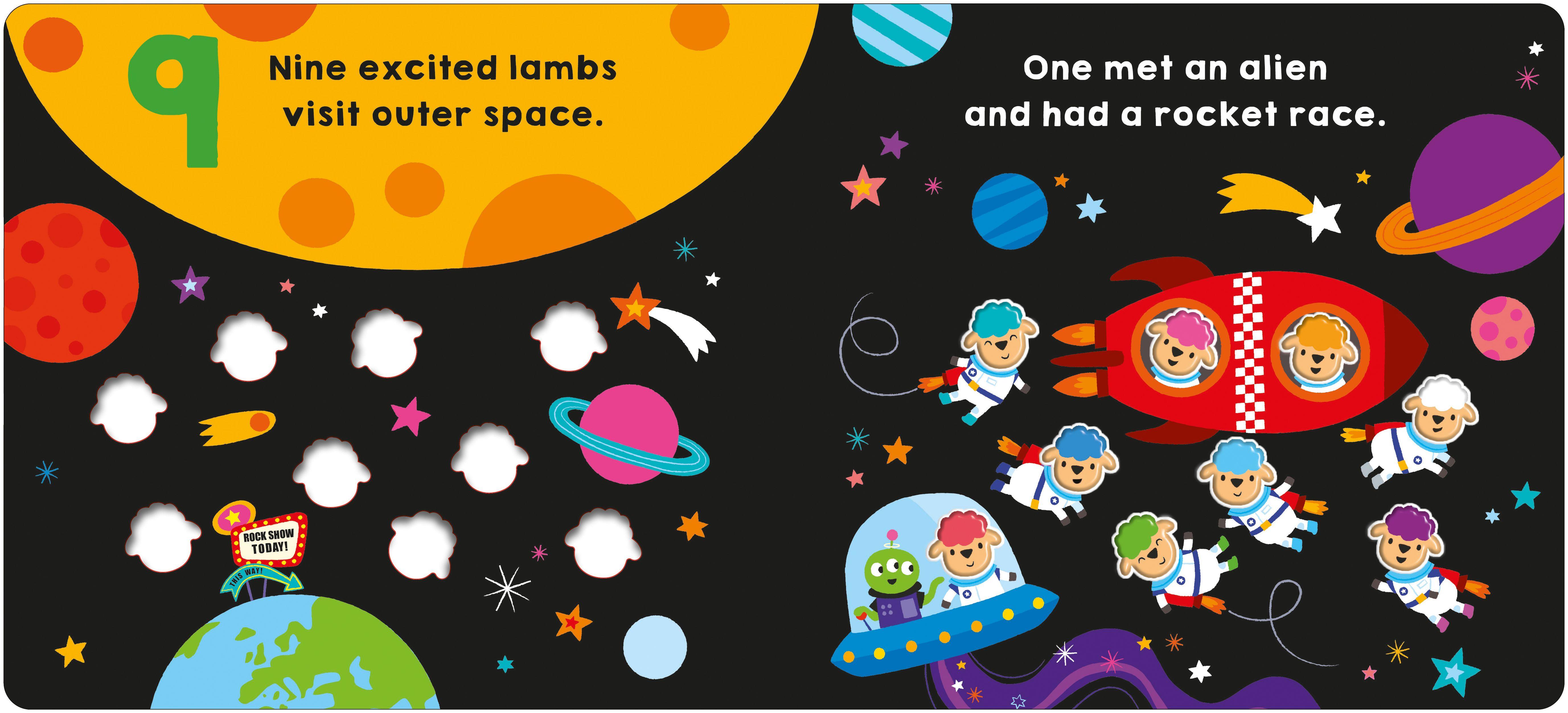 Beispielinhalt (Bild) Ten Little Lambs (Little Squishies)