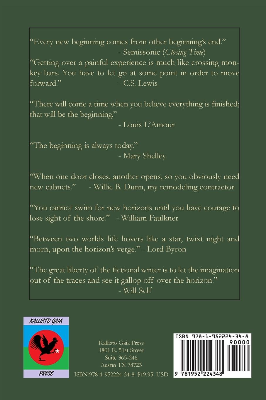 Rückseitencover The Ocotillo Review Volume 7.2 New Horizons