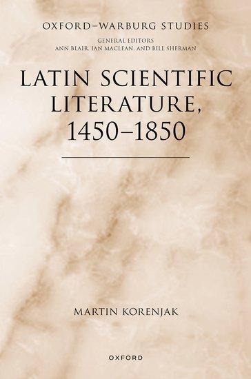 Vorderes Coverbild Latin Scientific Literature, 1450-1850
