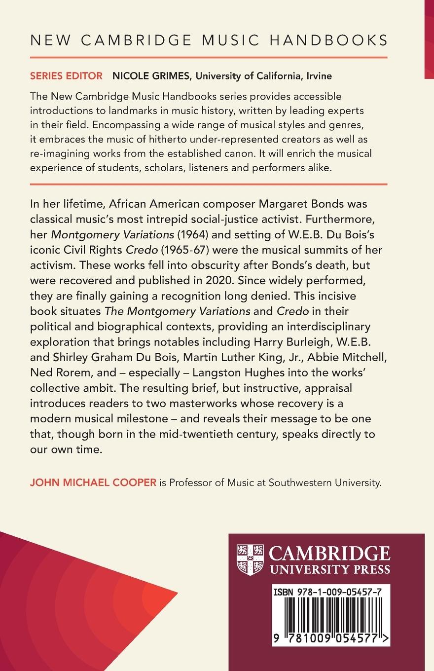 Rückseitencover Margaret Bonds: The Montgomery Variations and Du Bois Credo